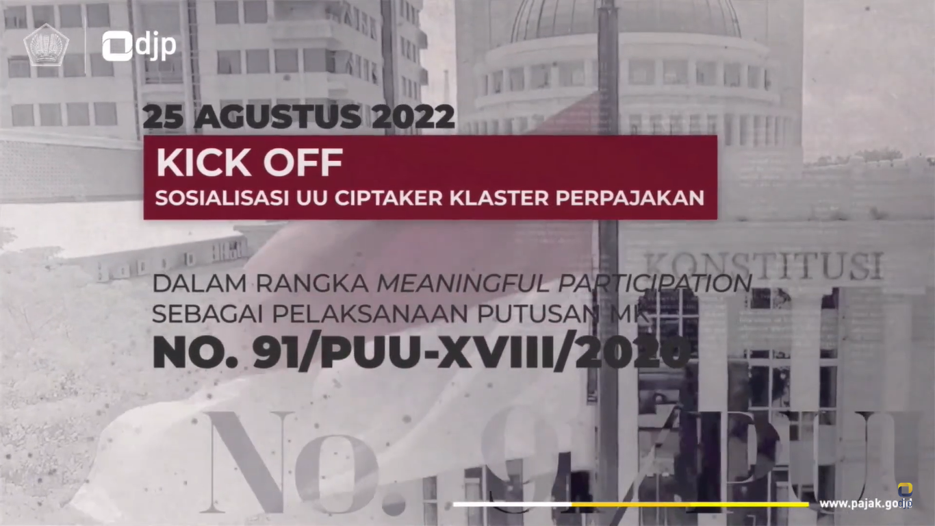 Kick Off Job Creation Law Socialization to Achieve Meaningful Participation