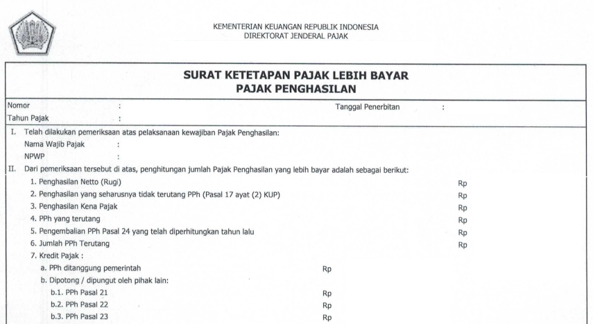 Pengembalian Kelebihan Pembayaran Pajak atas Kelebihan Pajak Dalam Rangka Impor
