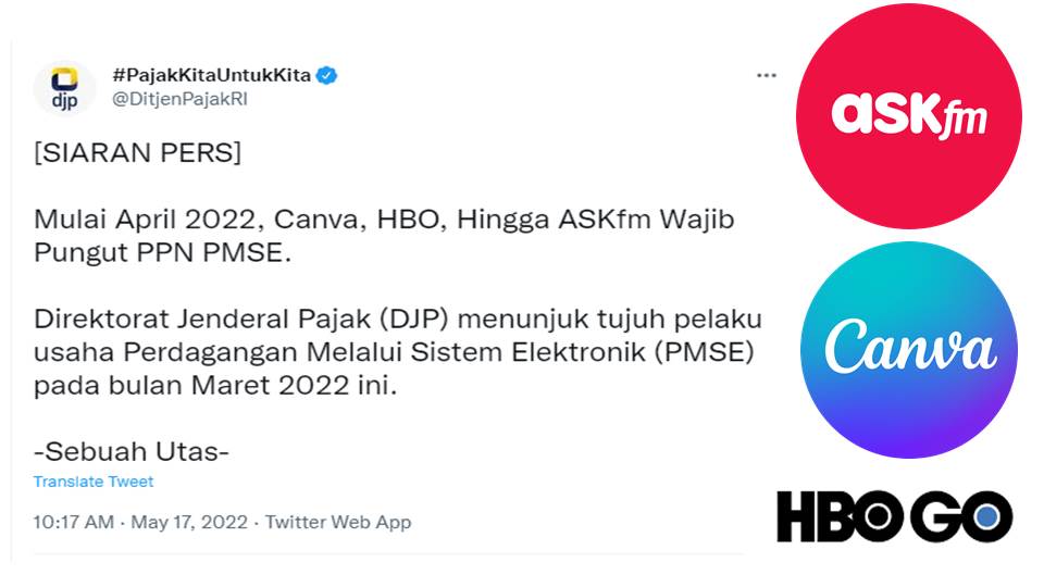 Pemerintah Tetapkan 7 Pelaku Usaha Pemungut PPN PMSE