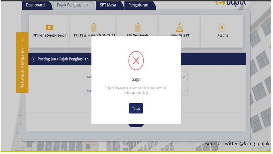 E-Bupot Unifikasi Down! Ini Solusi DJP