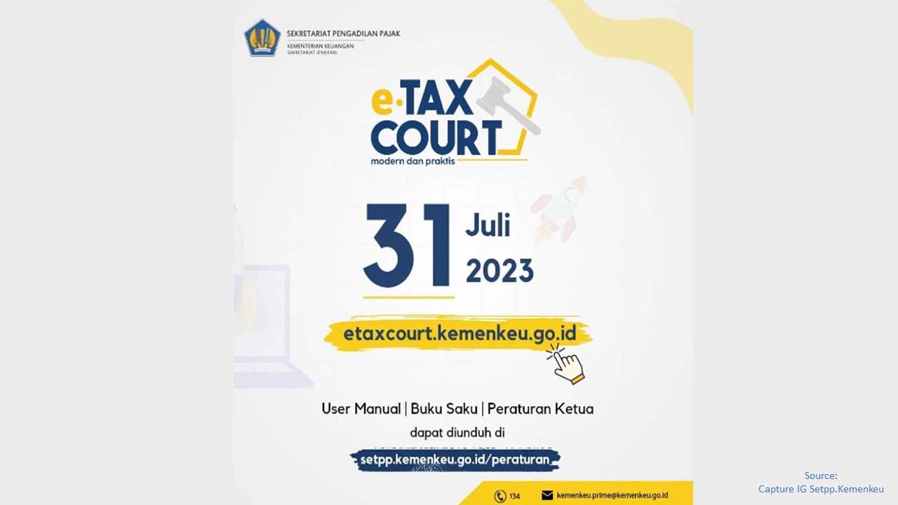 Sidang Pengadilan Pajak Via e-Tax Court Mulai 31 Juli 2023